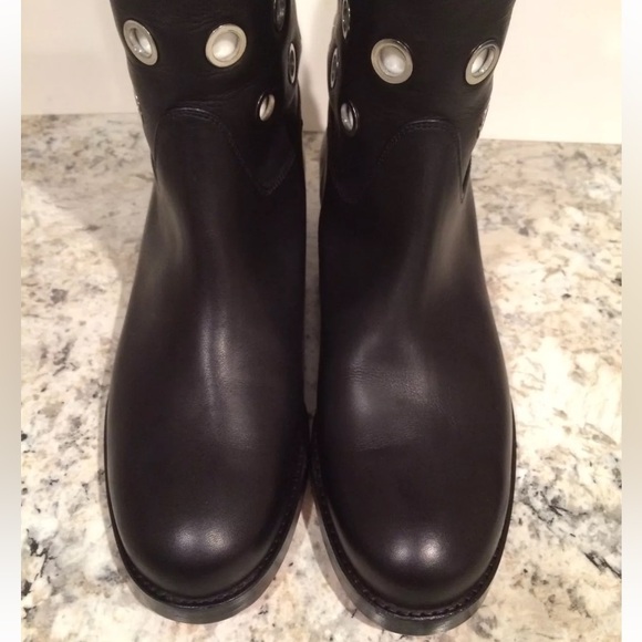 Christian Louboutin apollobotta grommet riding boots knee high black 37/6.5 - Picture 6 of 12
